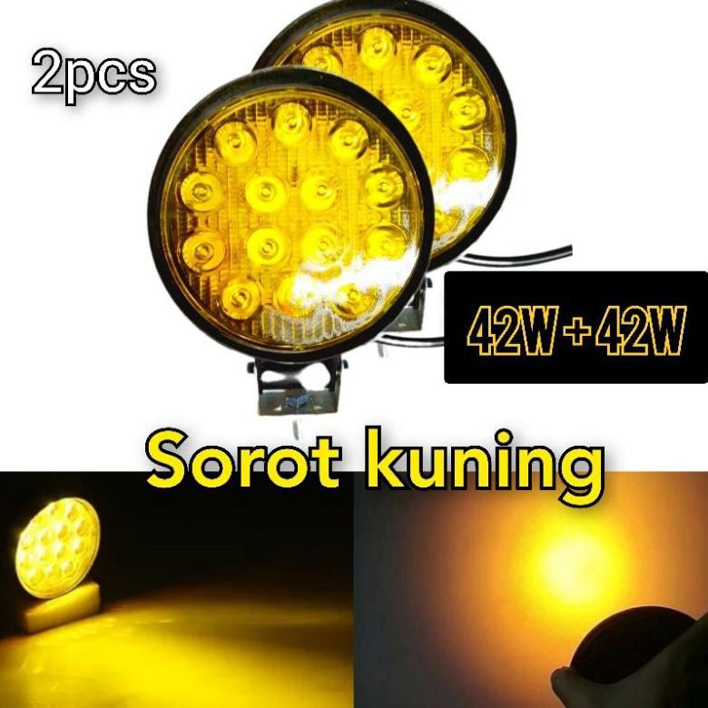 Foglamp panther LS karimun kotak Lampu tembak  body full metal untuk offroad touring truck bus