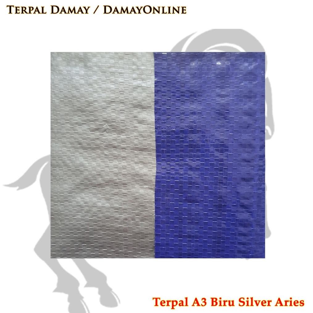 Terpal Rol A3 Biru Silver Recycle Aries ( Harga / Rol )