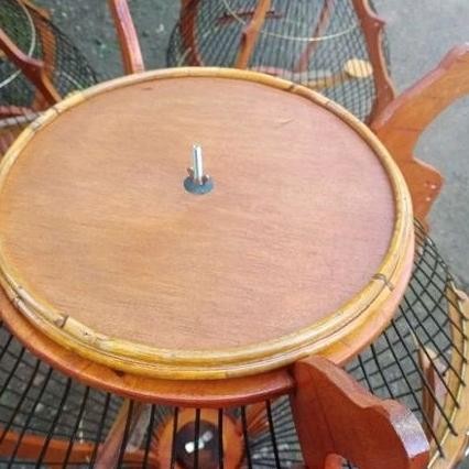 Sangkar burung perkutut motif bawang full kayu