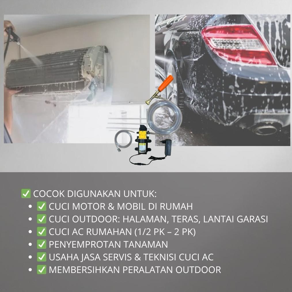 Paket Cuci Motor / Mobil / Ac / Mesin Steam Dinamo Pump