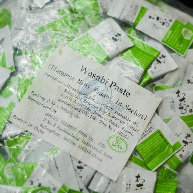 Murah Wasabi Paste Sachet Hot 2.5Gr / Wasabi Paste Neri Wasabi 500 Pcs