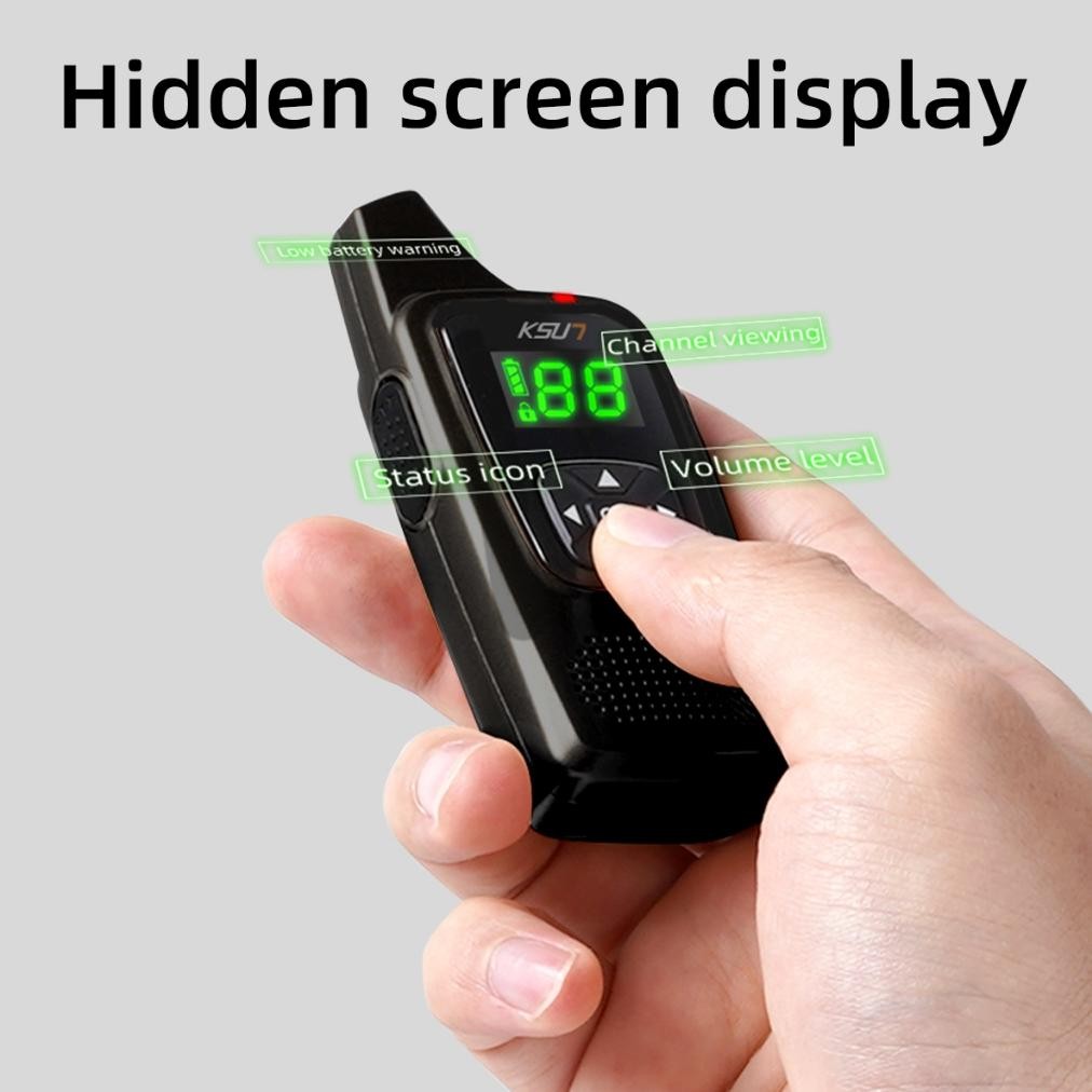 Pilih Lokal Rt-342 Ksun X-Tfsi Walkie Talkie V6 Handy Talky Minl Raidio Ht 1-3Km Jarak  Layar Led He