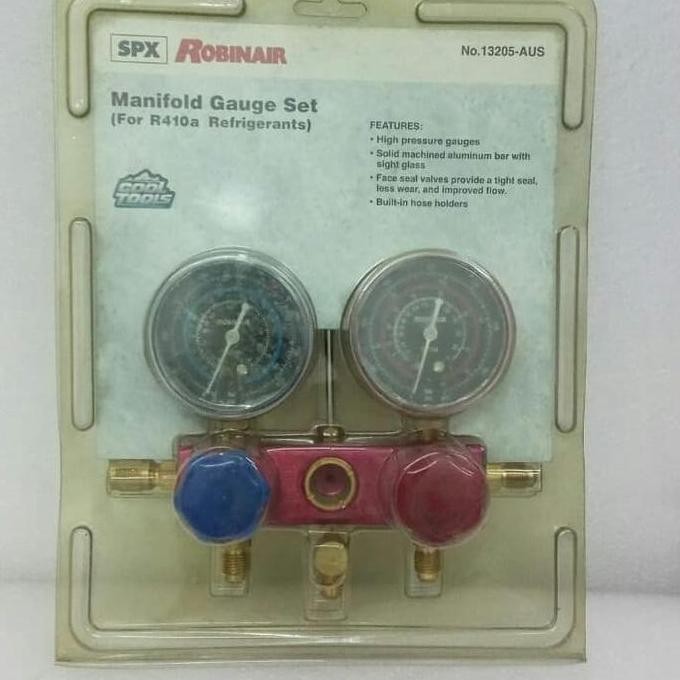 ROBINAIR MANIFOLD GAUGE SET 13205-AUS R410A ORIGINAL DAN TERPERCAYA