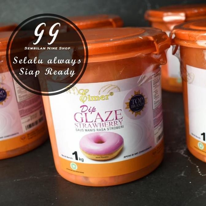 

Murah Elmer Dip Glaze Strawberry 1 Kg Stroberi Saus Manis Donat Strawberi Halal
