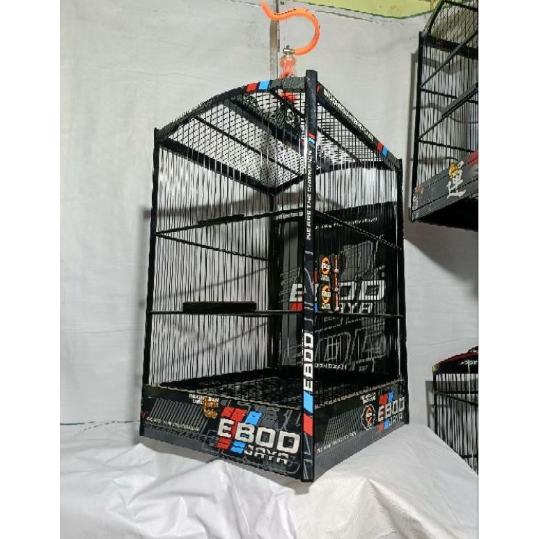 SANGKAR KANDANG EBOD JAYA KOTAK JAPAN no 2 JRUJI FIBER motif DIAMON EBOD JAYA