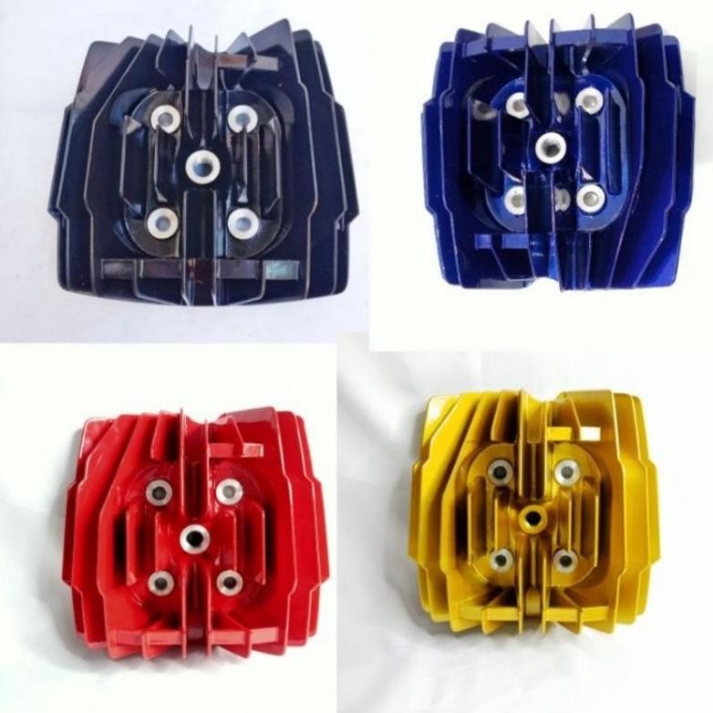 Silinder Kop Nanas head Belimbing YZ125 PNP RX King HITAM GOLD MERAH BIRU SUDAH SQUIS
