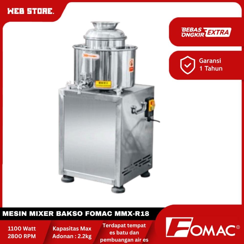 Meat Mixer Mesin Giling Daging Pengaduk Adonan Bakso FOMAC MMX-R18