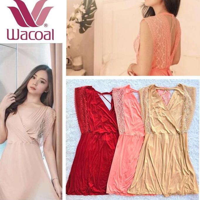 LINGERIE WACOAL MOOD NIGHT GOWN BAJU TIDUR WANITA DASTER IN 4490 K26 NIGHT DRESS PIYAMA PAJAMAS BAJU