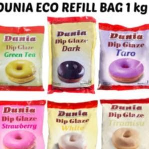 

TERLARIS Dunia Dip Glaze Eco Refil Bag 1kg Original Pack All Variant (Kemasan Bantal) Siap kirim