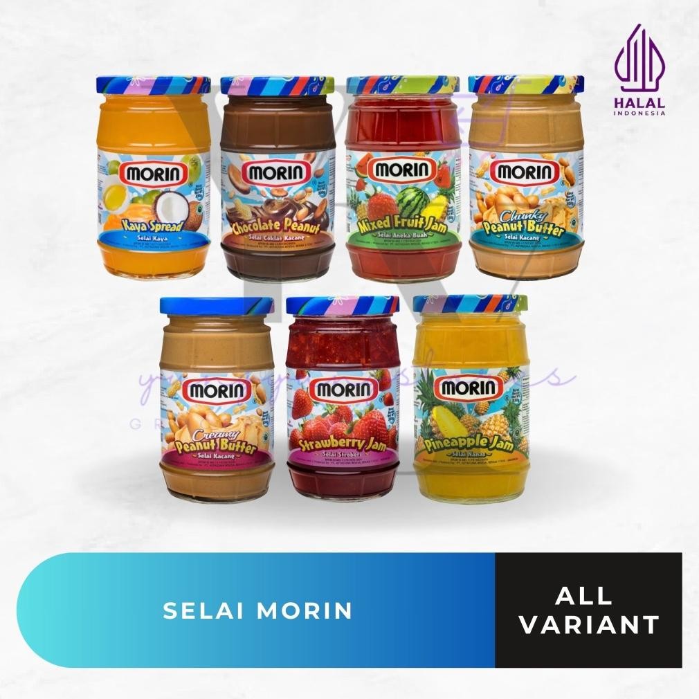 TERLARIS Morin Selai Jam Strawberry / Cokelat Kacang / Nanas / Mixed Fruits / Kaya Spread 300 / 330 
