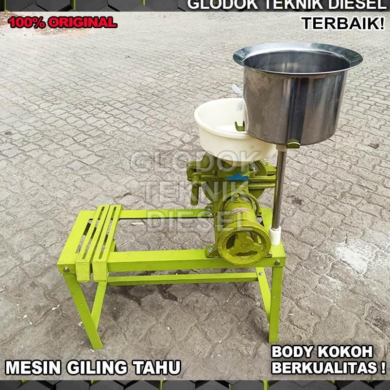 Mesin Gilingan Tahu 5 Inch + Engine Bensin / Dinamo Penggerak Penggiling Giling Kedelai Tahu 5" Orig