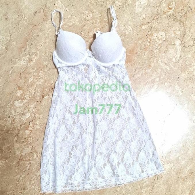 H&M LINGERI WHITE PUSH UP DRESS TIDUR SEXY (victoria secret lasenza hm