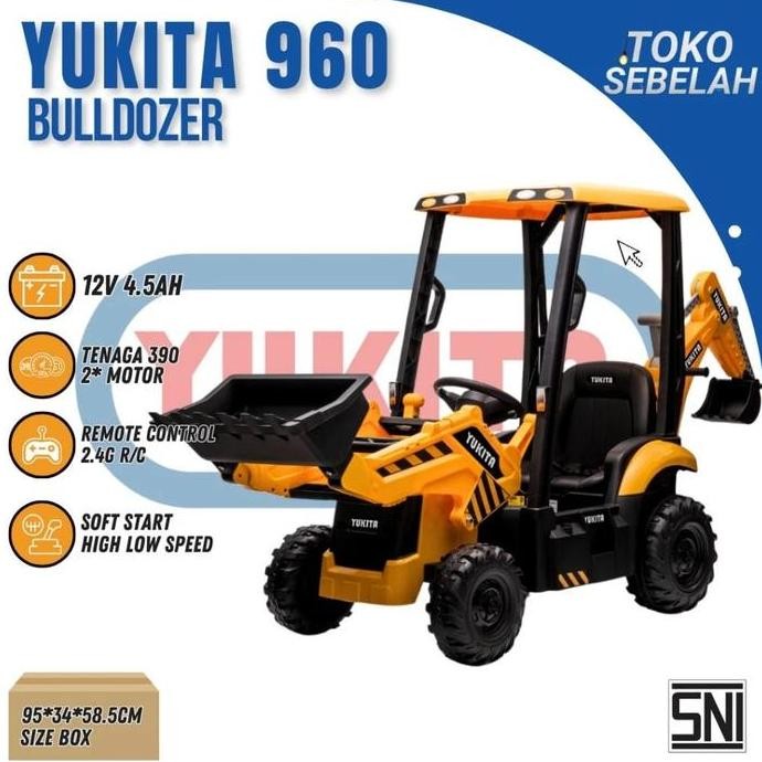 Mobil aki anak Truk Bulldozer Buldozer excavator yukita 960 yukita-960