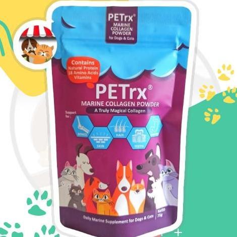 Supplement PETrx Marine Collagen Powder - Vitamin Bulu Kucing Anjing