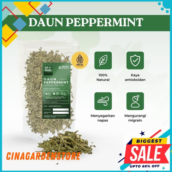 

TEH DAUN PEPPERMINT / PEPPERMINT TEA / HERBAL LEAF 10GR - 1KG BEST SELLER
