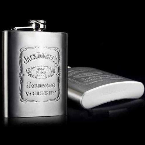 (Best) Botol Minum Gepeng Stainless Steel Vodka Wisky Wine