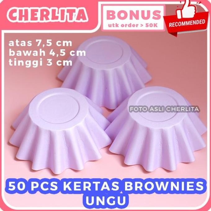 (Best) Kertas Cup Brownies Tebal Foodgrade Cupcake Kue Potong Cantik Laminasi