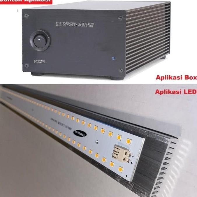 ALUMINIUM HEATSINK SEDANG PANJANG BOX PENDINGIN LED IC TRANSISTOR FET