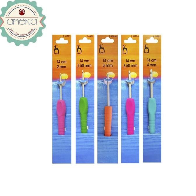 

best seller] PONY - Hakpen (Alat / Jarum Rajut) Crochet Hooks Pony Finger Flat - PCS