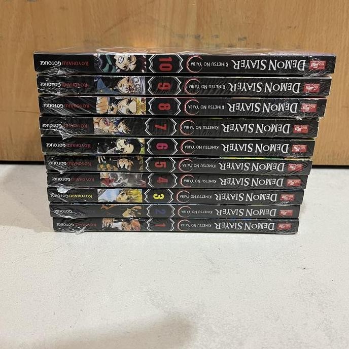 Komik Set Demon Slayer Kimetsu No Yaiba 01 02 03 04 05 06 07 08 09 10