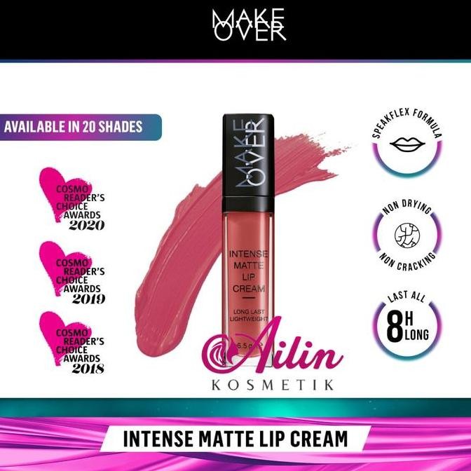 Make Over Intense Matte Lip Cream | Makeover Lipcream Lipstik Cair Original