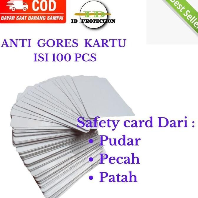 Anti Gores Sim Anti Gores Ktp Plastik Laminating Isi 100 Lembar