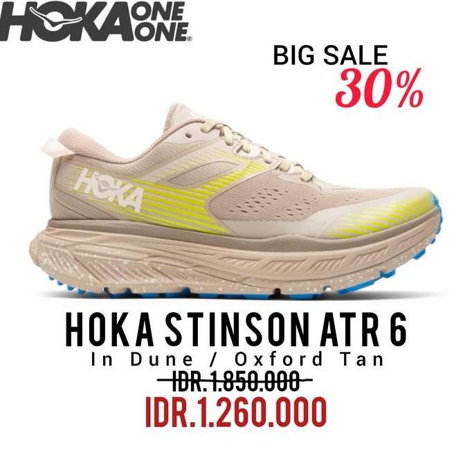 Hoka Stinson Atr 6 In Dune / Oxford Tan Running Shoes Ori