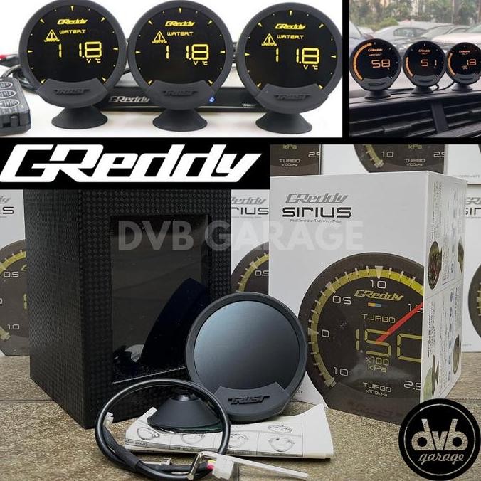 GREDDY SIRIUS DIGITAL GAUGE - INDIKATOR HI SENSOR UNIVERSAL HIGH GRADE ORIGINAL DAN TERPERCAYA