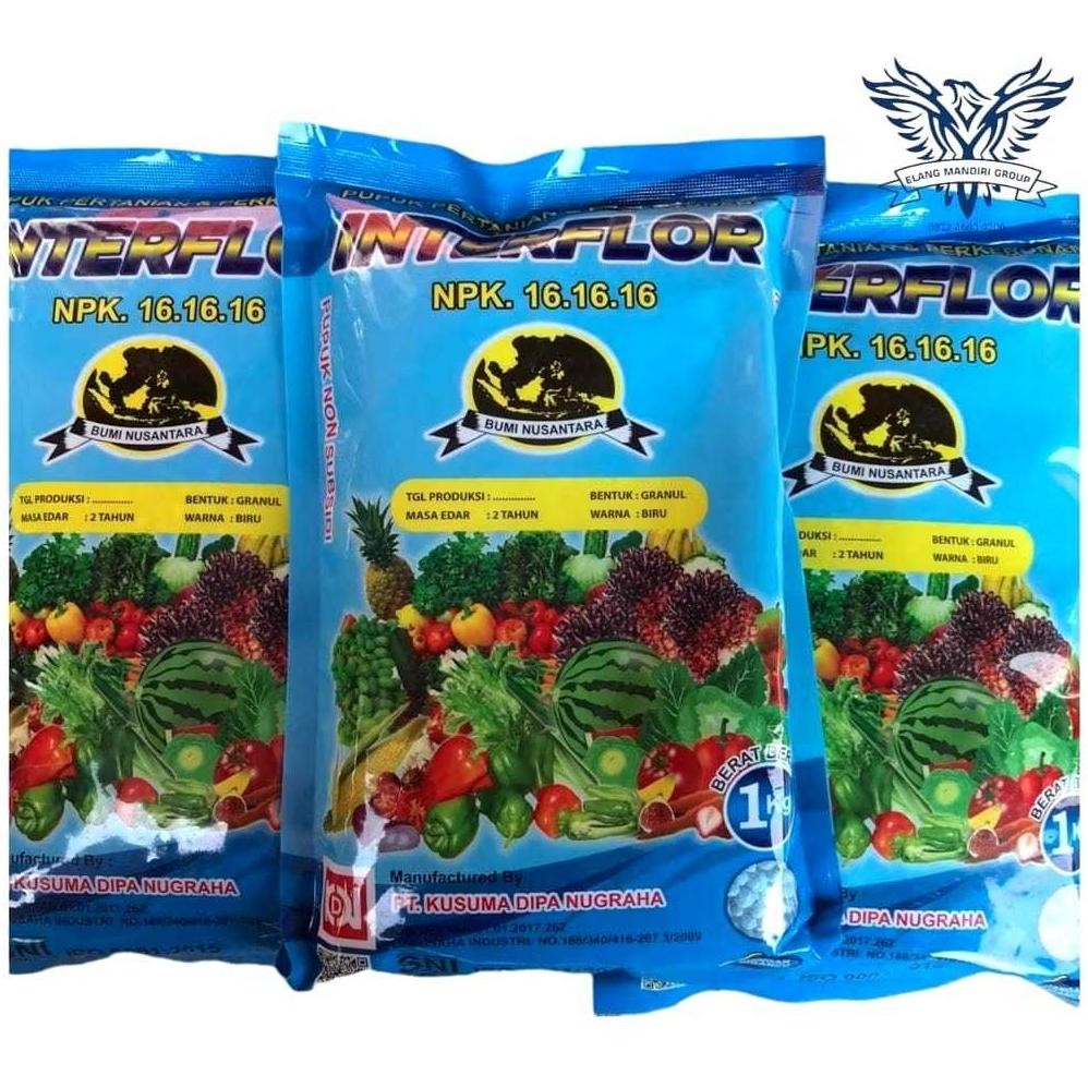 Promo Cod Interflor 1Kg Pupuk Npk 16 16 16 Pupuk Untuk Pertumbuhan Tanaman ..