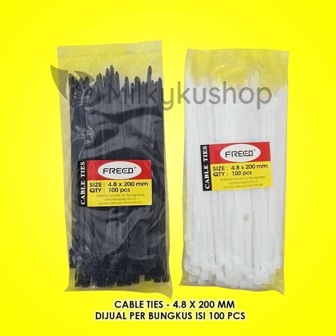 

Cable Ties Nylon Freed 4.8 X 200 Mm Kabel Tis