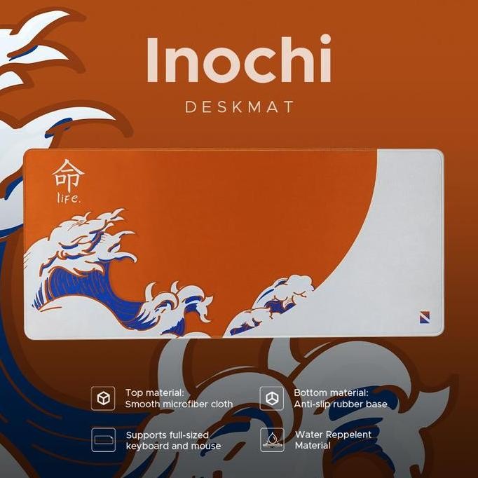 Noir Inochi Japan Line Deskmat / Mouse Pad