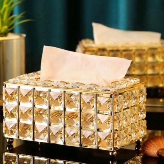 Tempat Tisu Kristal / Tempat Tisu Disign Mewah Elegan