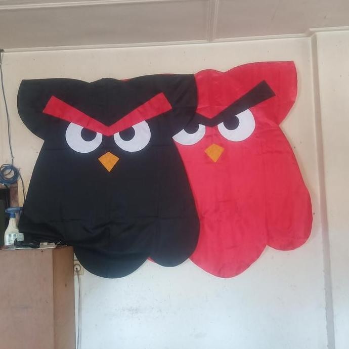 (Good) layangan celepuk lipat angry bird 1,2m