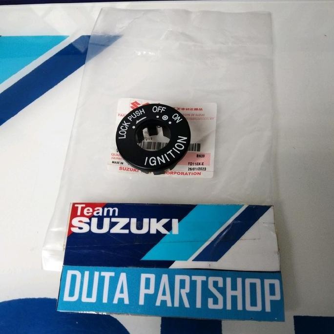 Tutup kunci kontak satria lumba hiu Shogun 110 smash lama spin 125 original Suzuki Genuine Part Asli