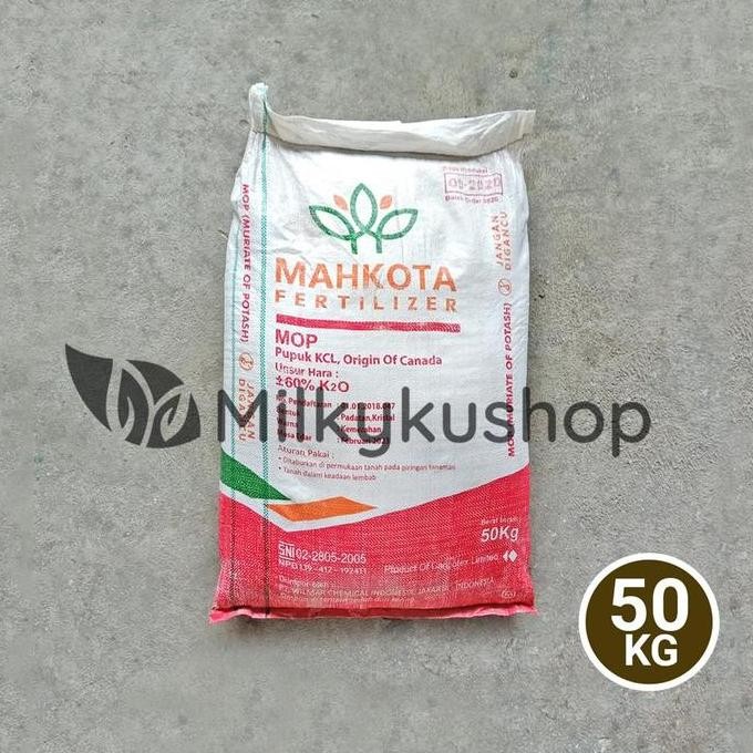 Pupuk Mahkota Kcl Mop 50 Kg Kemasan Pabrik Via Gosend Grab