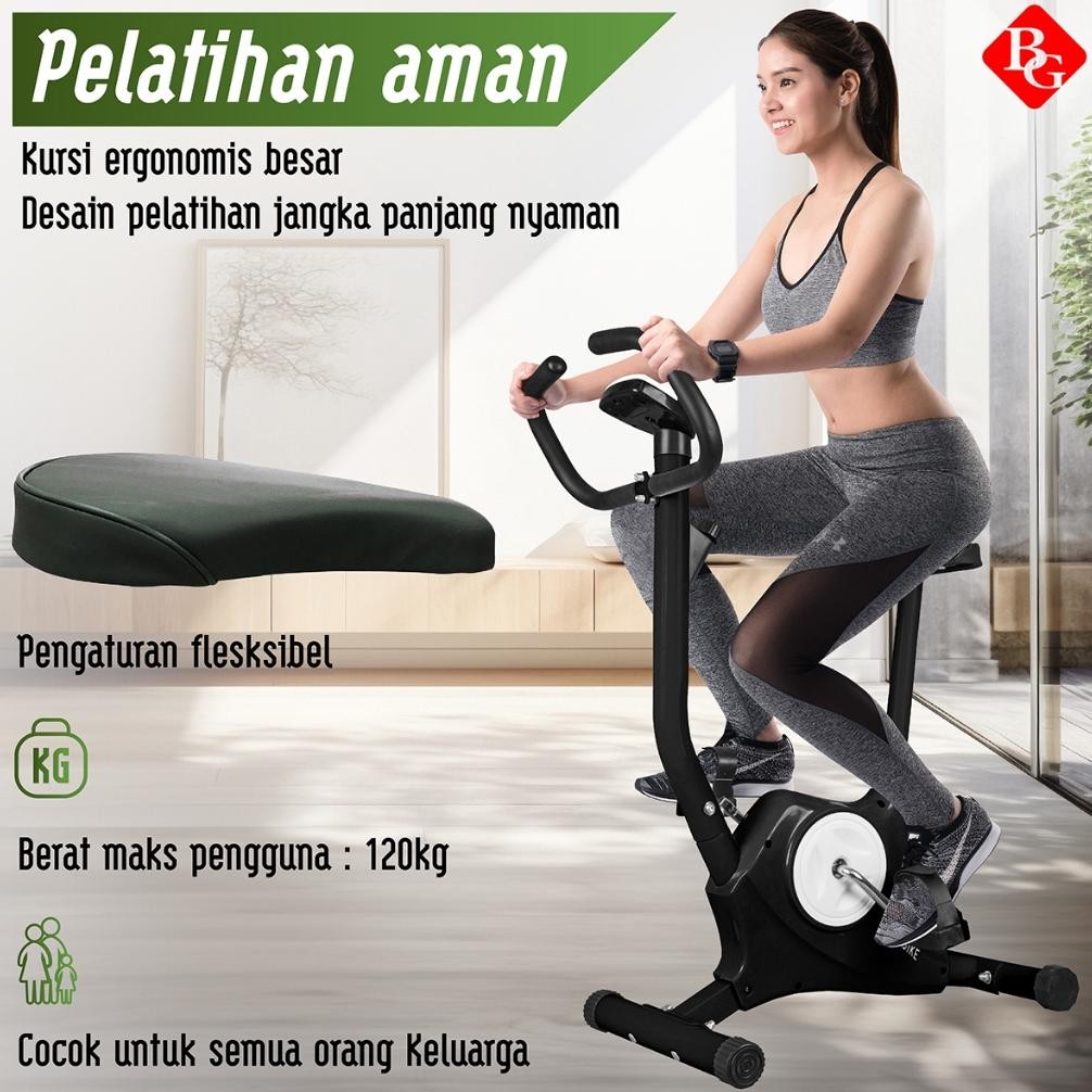 HTD Sport Sepeda Statis Lipat Portable Gym Spinning Bike Alat Olahraga Gym Rumahan