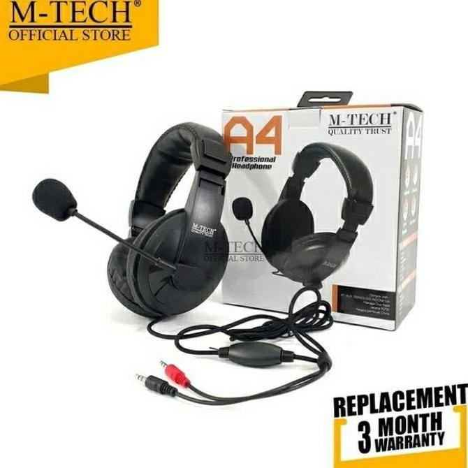 Headset Gaming M Tech A4 Jack 3.5Mm Mtech