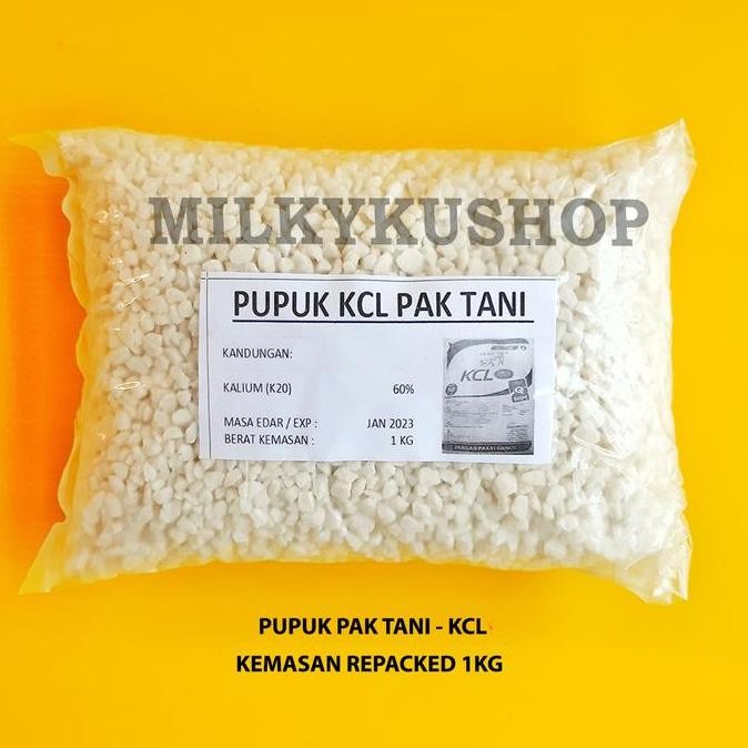 Pupuk Pak Tani Kcl Putih 1 Kg  Kemasan Repack