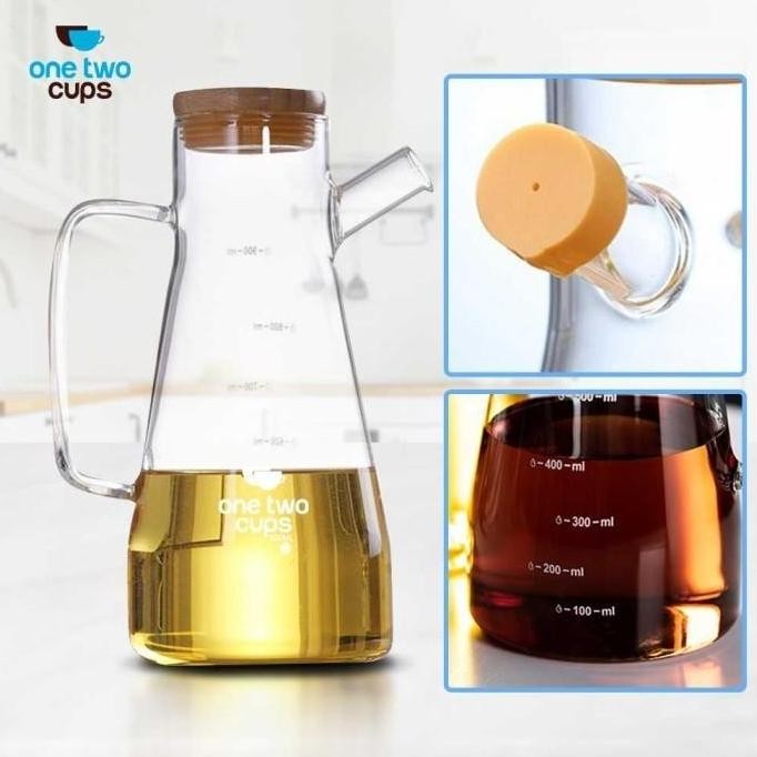 Botol Minyak Borosilicate Glass Oil Pot