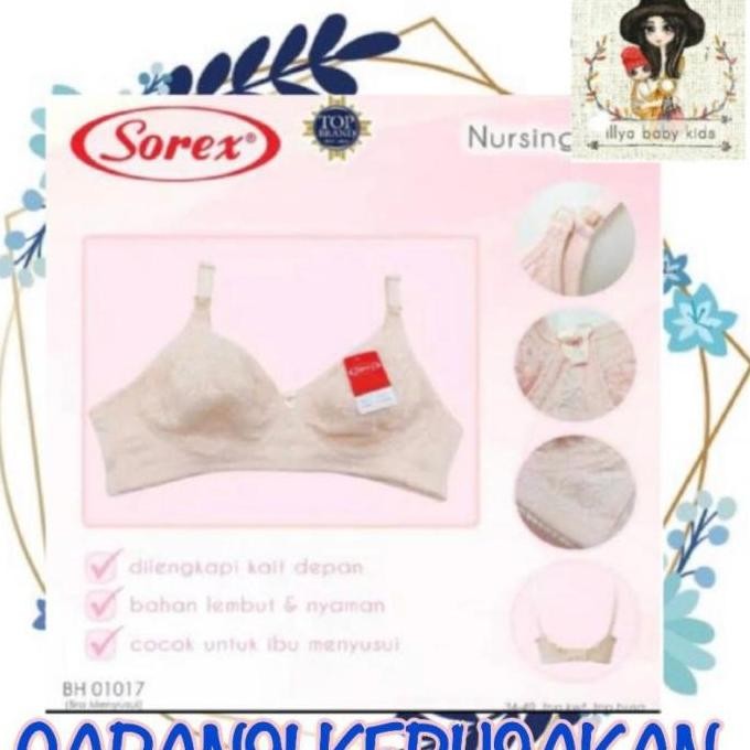 Bh / Bra Menyusui Sorex 01017 Maternity Bra Brokat Cup C Uk34 36 38 40