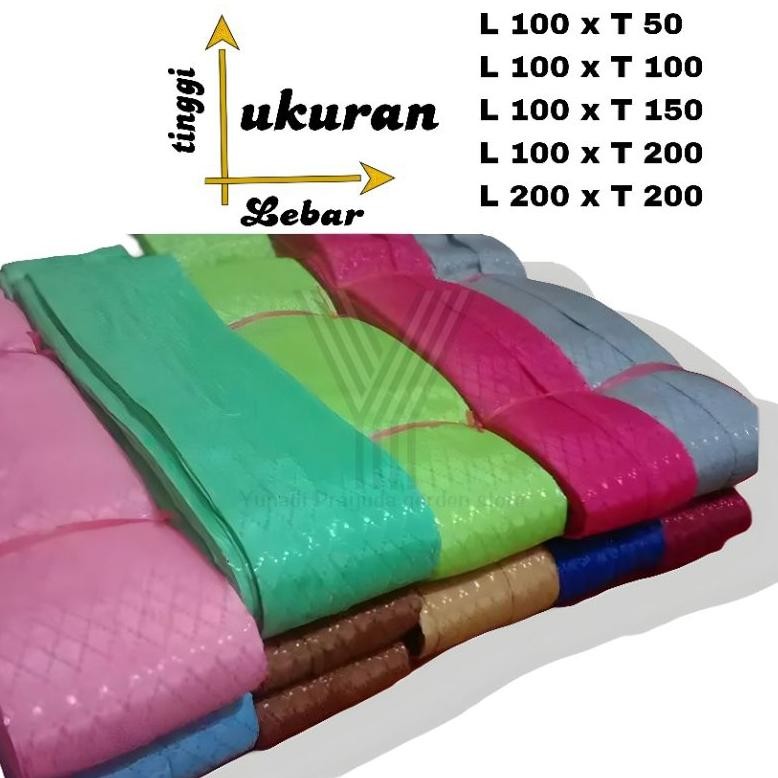 Diskon Gorden Sido Polos Pintu/Gorden Jendela Plisket Polos/Gorden Vanesa Lebar 1 Meter Jendela Orig