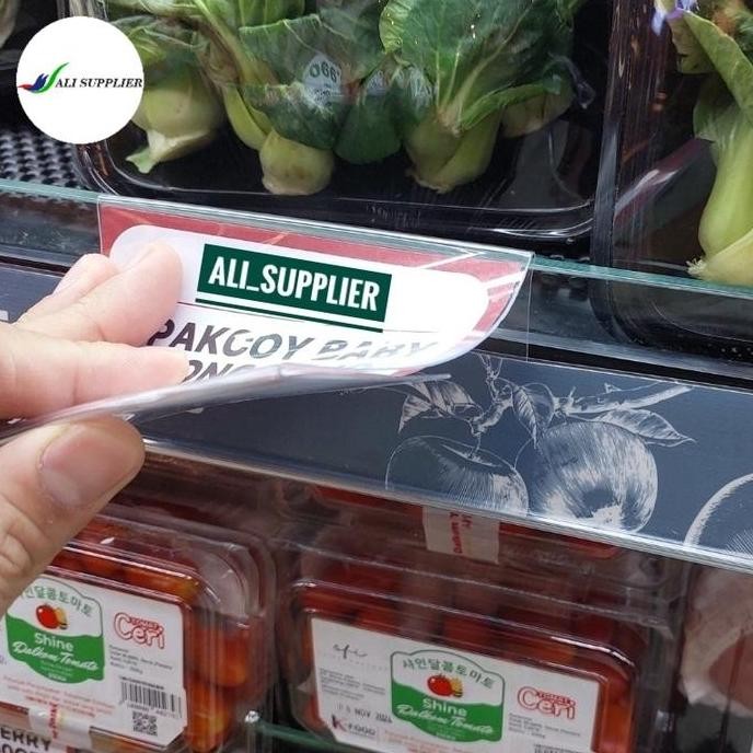 Plastik Name Tag / Mika Price Tag Rak Supermarket / Hangtag Rak / Pop Promo / Tag Promosi / Stand Pr