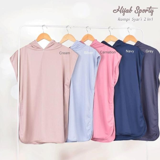 (Good) TERBARU HIJAB ROMPI SPORTY / Hijab Olahraga Wanita / Hijab Rompi Wanita Terbaru / Hijab Rompi