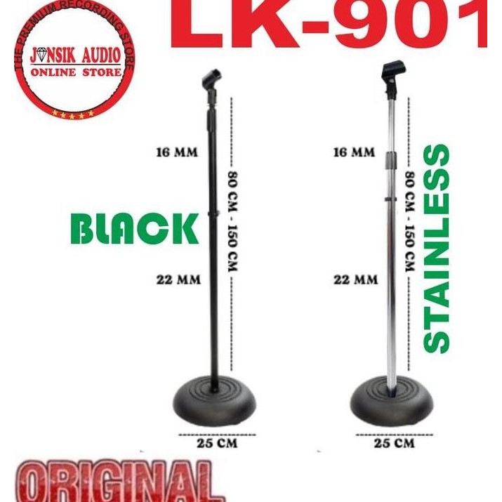 Stand Microphone Lantai / Stand Mic Bulat / Stand Mic Besi