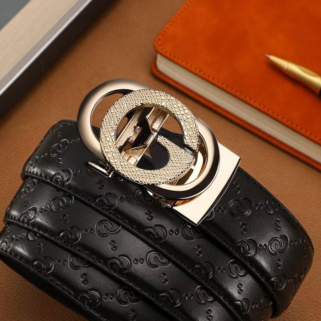 [Saror]Sabuk Gesper Otomatis Pria Fashion Sabuk Merek Besar Serbaguna