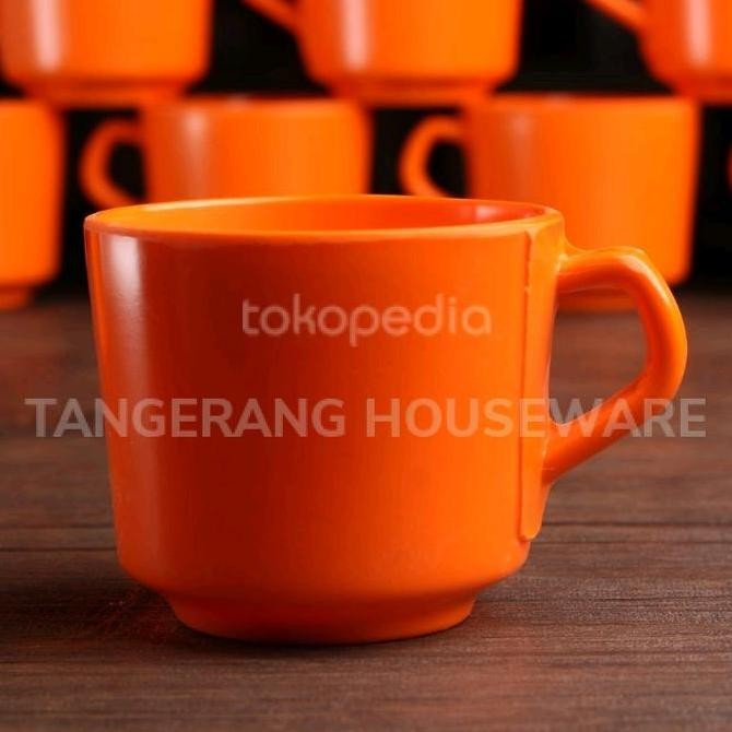 Gelas Cangkir Gagang Melamin Mug Melamin