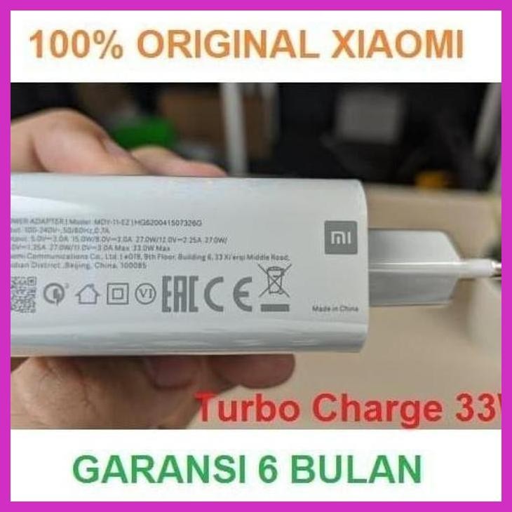 READY CHARGER TURBO 33W XIAOMI REDMI NOTE 10 PRO MAX REDMI NOTE 10S ORIGINAL PACKING AMAN