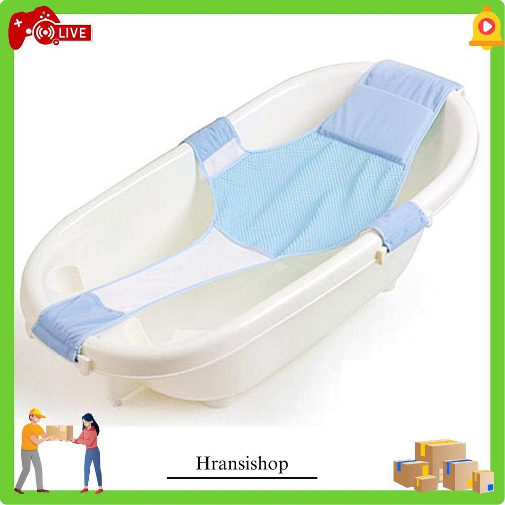 [Jaring Saja] Baby Bather Jaring Bak Mandi Bayi Baru Lahir Agar Tidak Terjatuh Tempat Mandi Bayi Bar