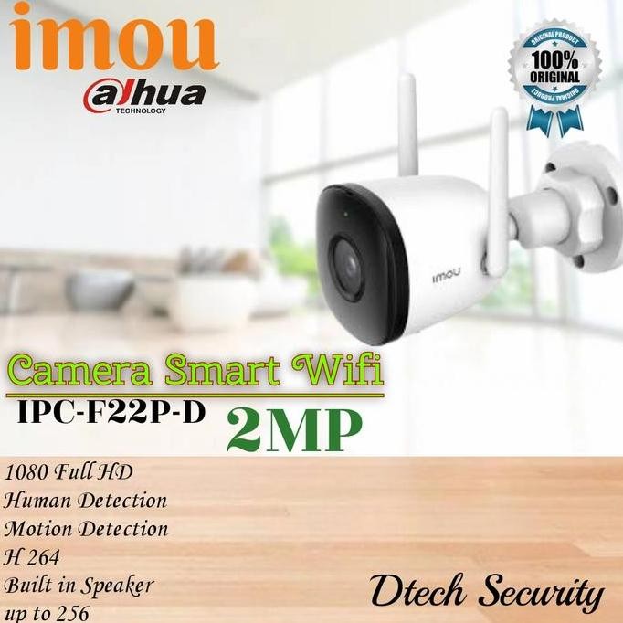 TERBARU - Imou bullet 2C-D / IP Camera 2MP Wifi Imou Bullet 2C Audio wireles