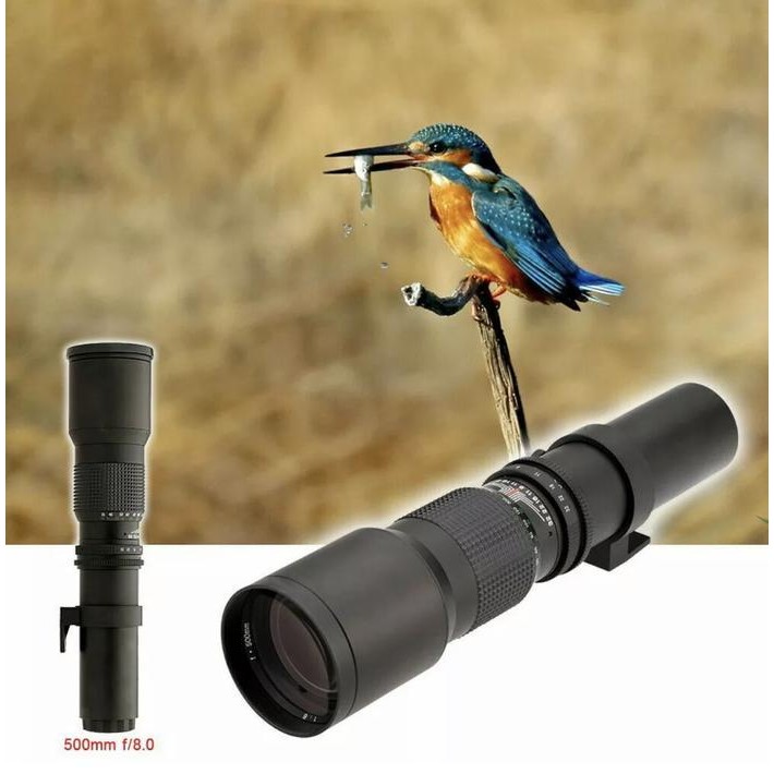 FPS Lensa Manual Telephoto Lens 500 mm f8.3-32 T-Mount 500mm f 8.3 - 32